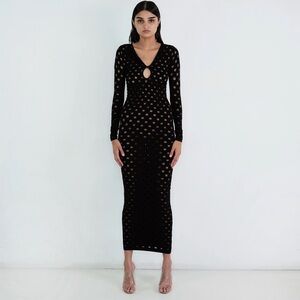 Maisie Wilen Perforated Gown
